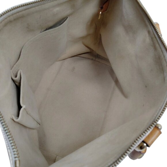 651444BV (S6) Louis Vuitton Hand Bag Saleya PM White Damier Azul - Picture 7 of 9